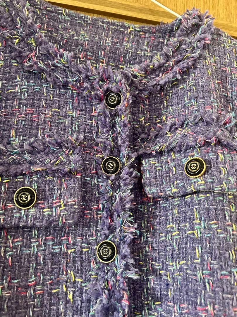 シャネルLOGOツイード ジャケット