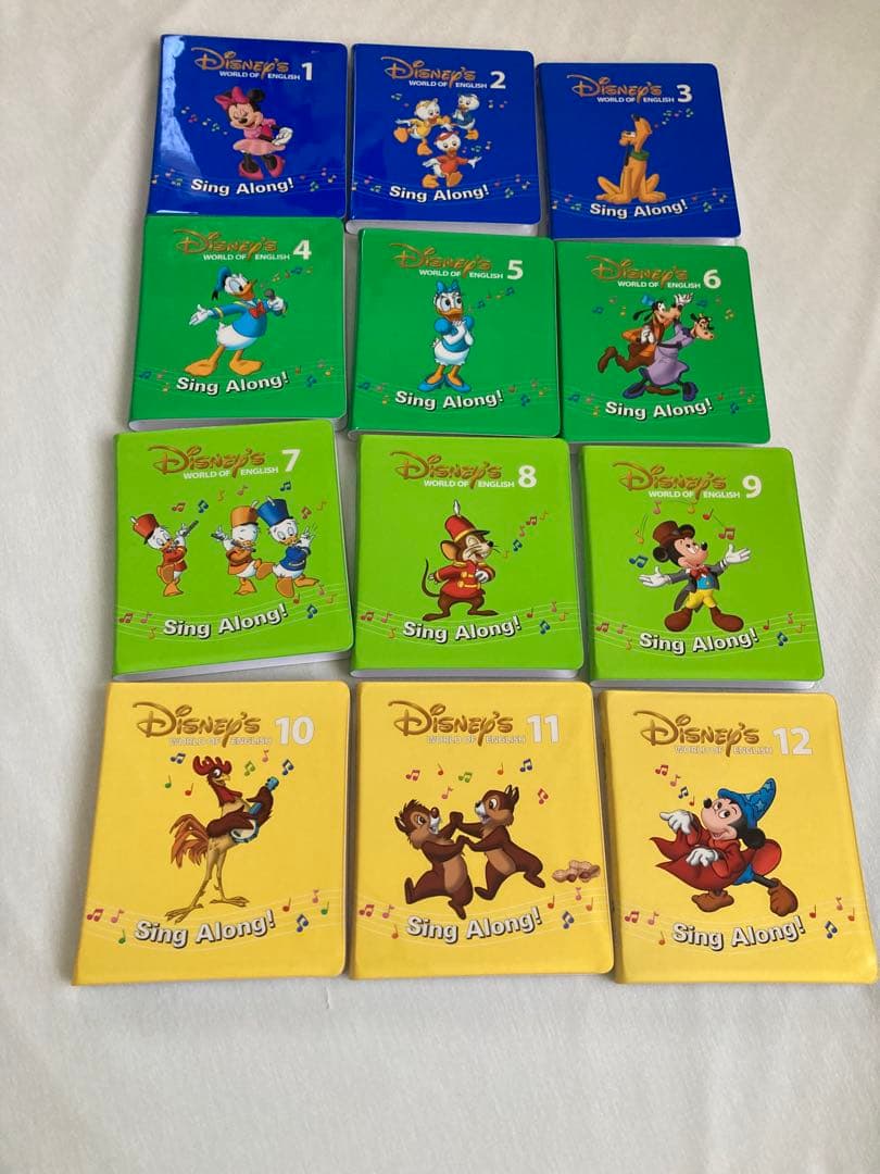 ディズニー　英語　シングアロング　dvd 12枚　旧子役　dwe