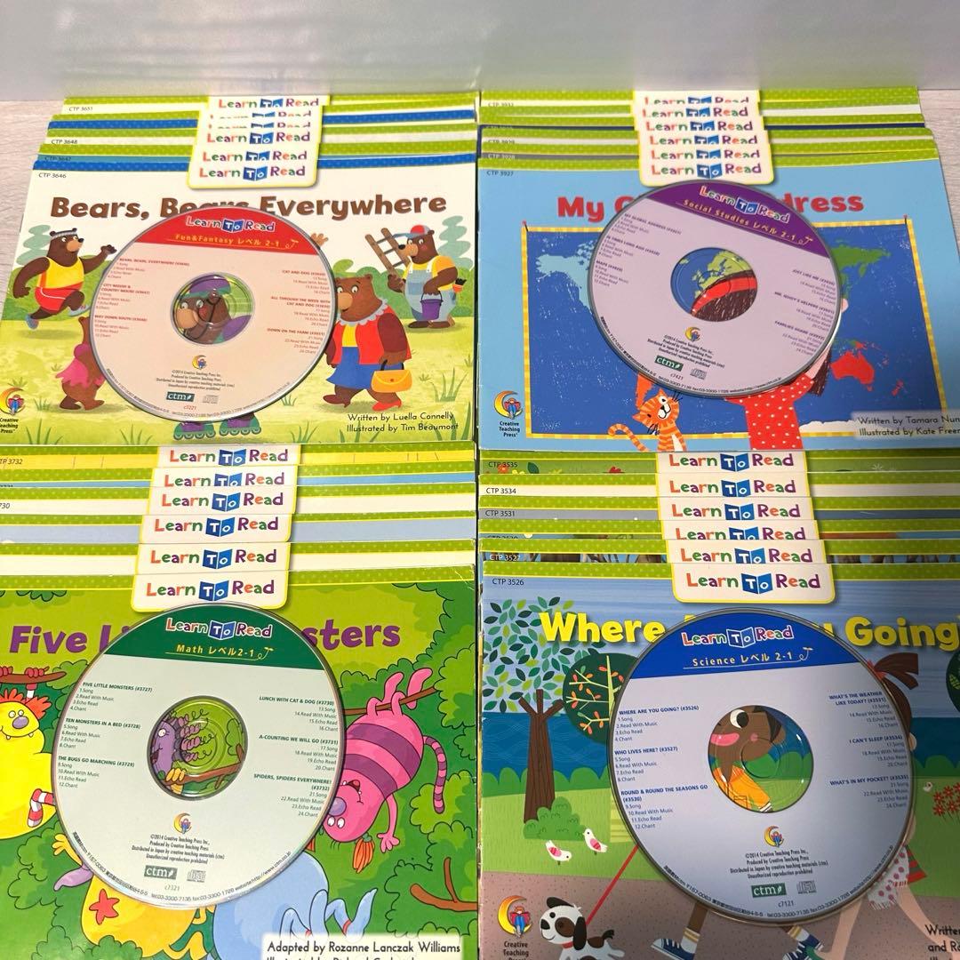 英語教材 CTP Learn To Read 2-1 24冊& CD4枚