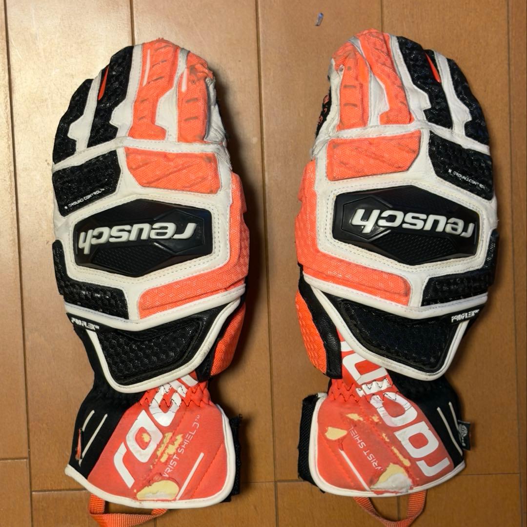 reusch スキーグローブ オレンジ/ブラック ワールドカップレーシング