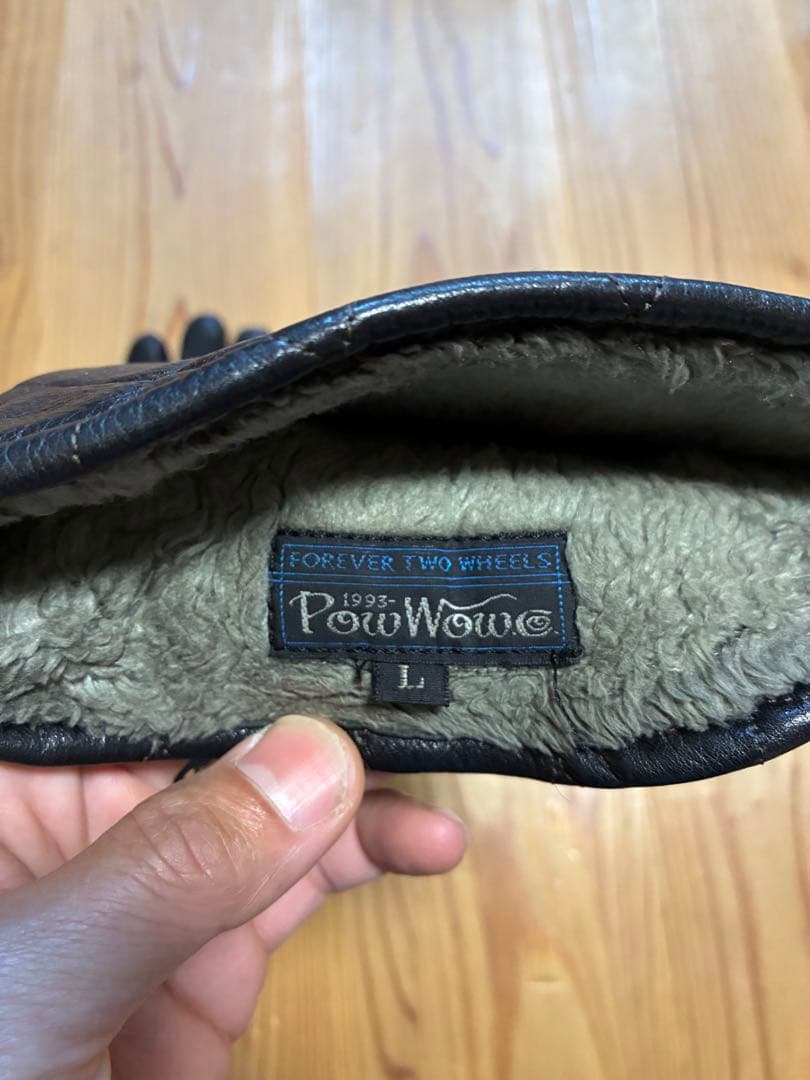 PowWow レザー バイクグローブ L