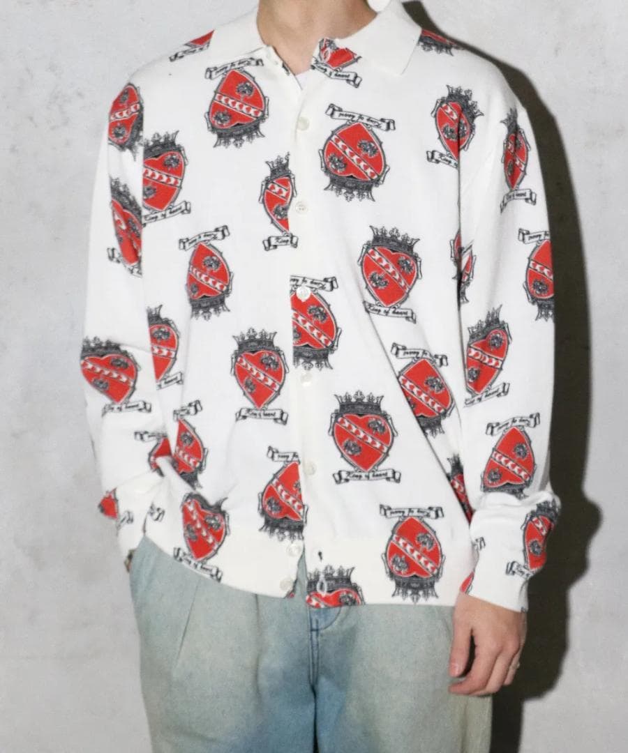 美品✨ 25AW タウンクラフト PRINTED POLO CARDIGAN