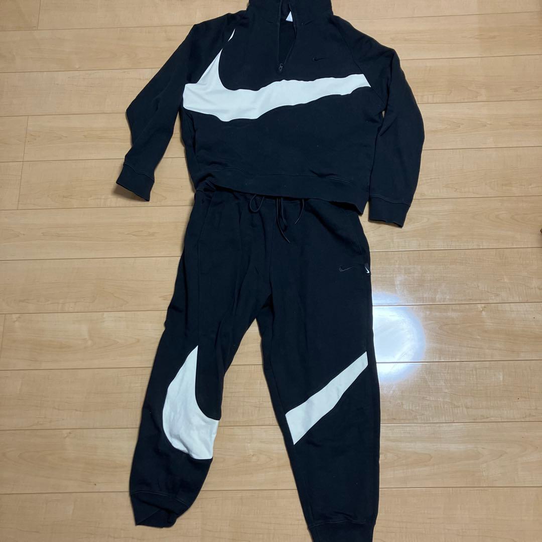 Nike スエット上下セット 黒/白