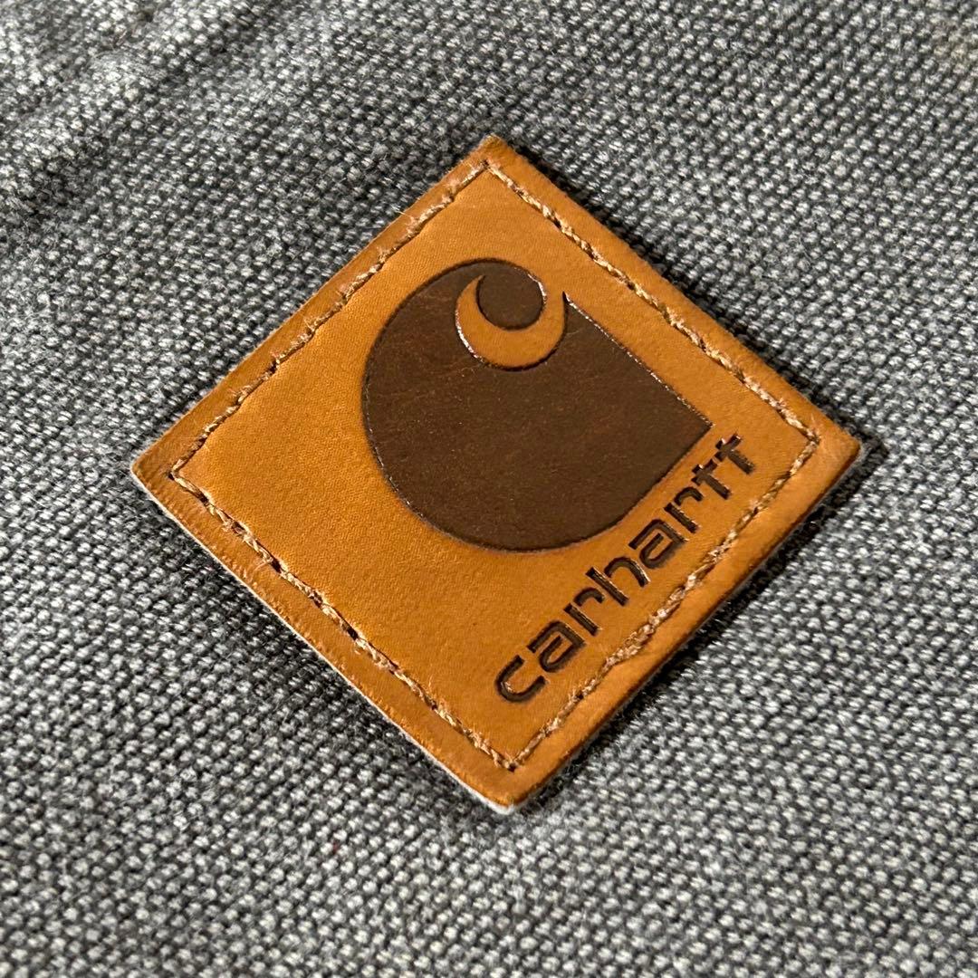 希少 カーハート B111 裏地チェック ペインターパンツ 34×32 グレー