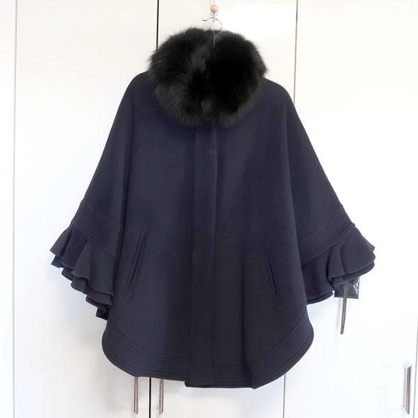 未使用■Sov. ダブルスタンダード ■ポンチョコート■sizeF　定価7.8万