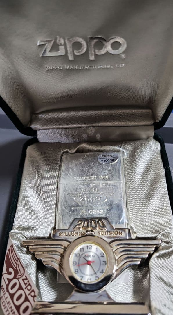 Zippo 2000年モデル 時計付きライター