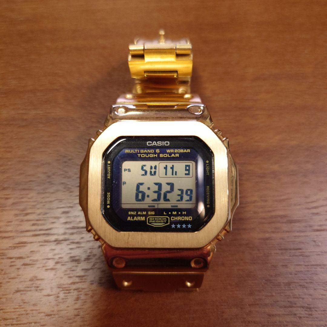 CASIO G-SHOCK ゴールド 金属ベルト