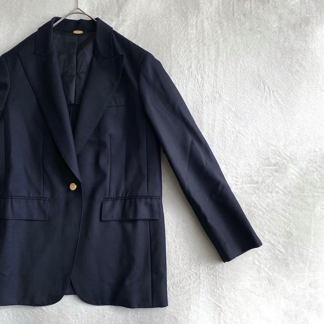 【ほぼ未使用✨】ドゥーズィエムクラス　カシミヤ混　Navy 1B ジャケット