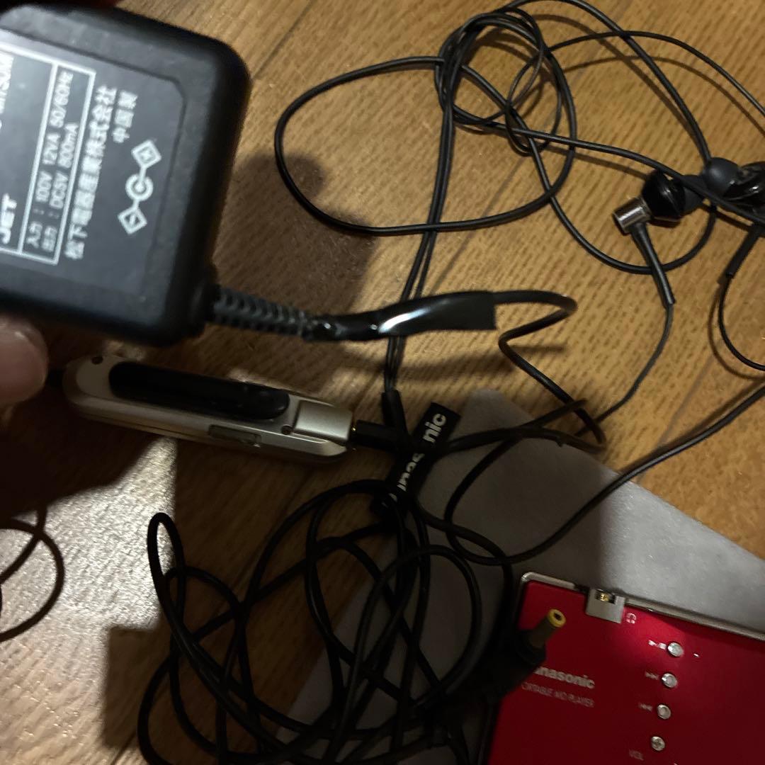 Panasonic MDプレーヤー SJ-MJ99 レッド　赤