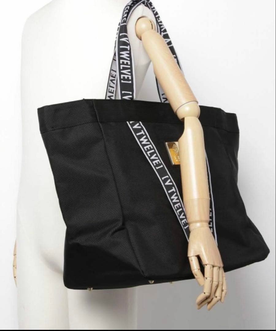 [V12] LUX STAGE 黒トートバッグ