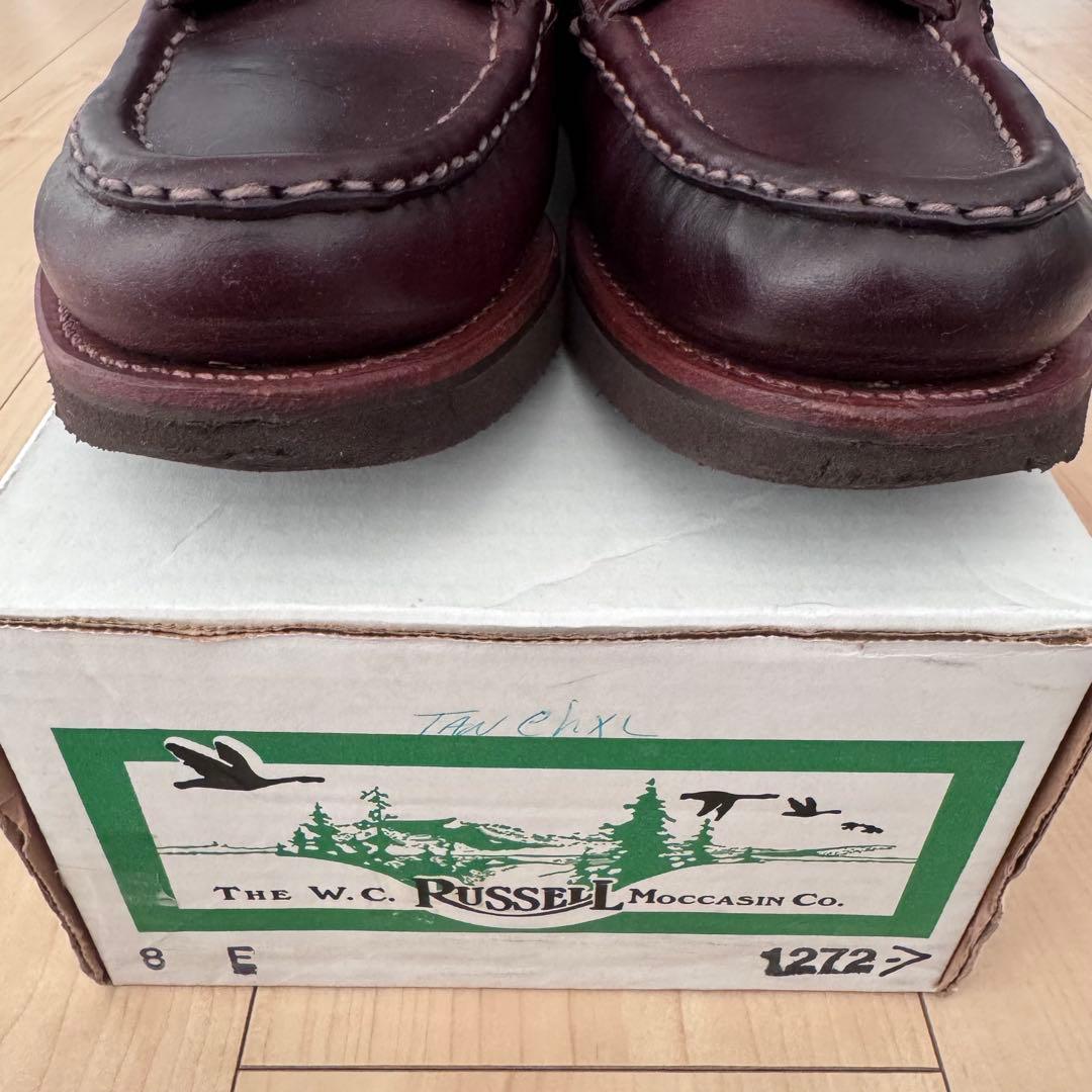 Russell Moccasinラッセルモカシンフィッシングオックスフォード8E