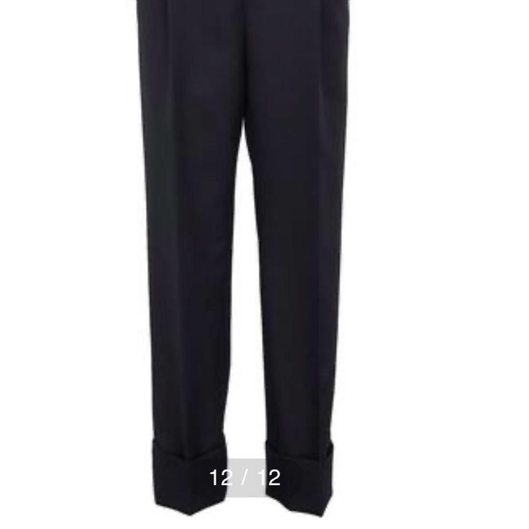 Drawer（ドゥロワー）ウールツイルサロペット　36 ブラック　美品 aw黒