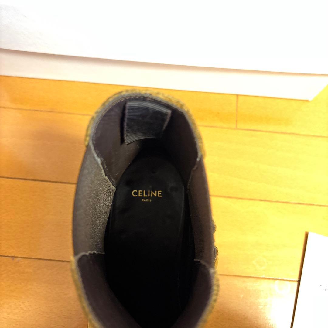 登坂広臣着用　CELINE バイカーチェルシー ブーツ カマルグ