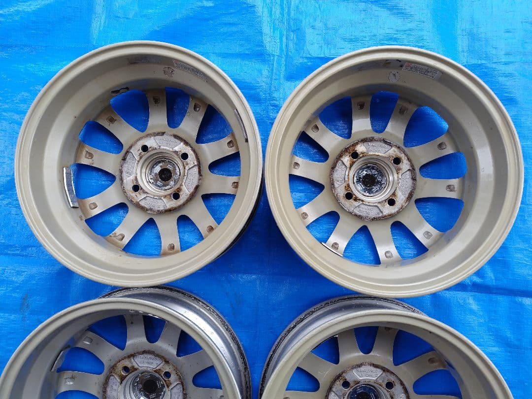 13インチ・アルミホイール4本、13✕4.0B・4H-100㎜、送料込み