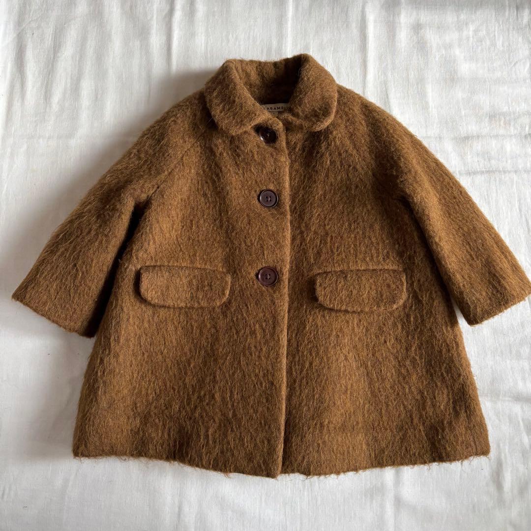 caramel ウールコート 3y