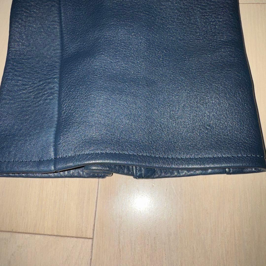 白*様 ROARS ORIGINAL パテットレザーパンツ ネイビー サイズ M