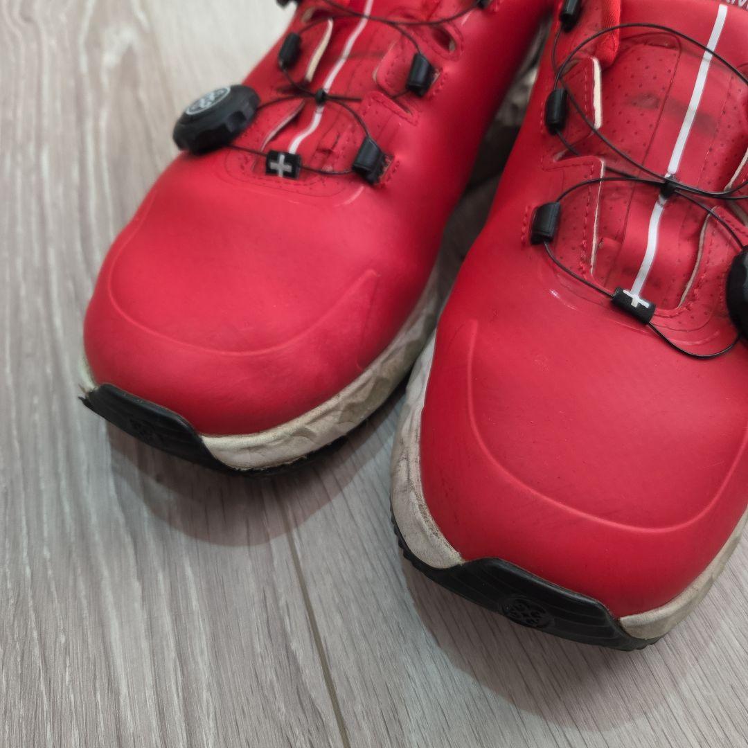 ジーフォア レッド ゴルフシューズ