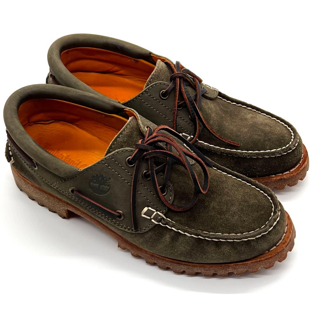 【美品】Timberland 【25.0】スリーアイ ボートシューズ　モカシン