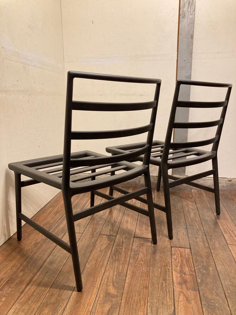 TIME&STYLE タイム＆スタイル SENSUAL ラダーバック 本革 2脚