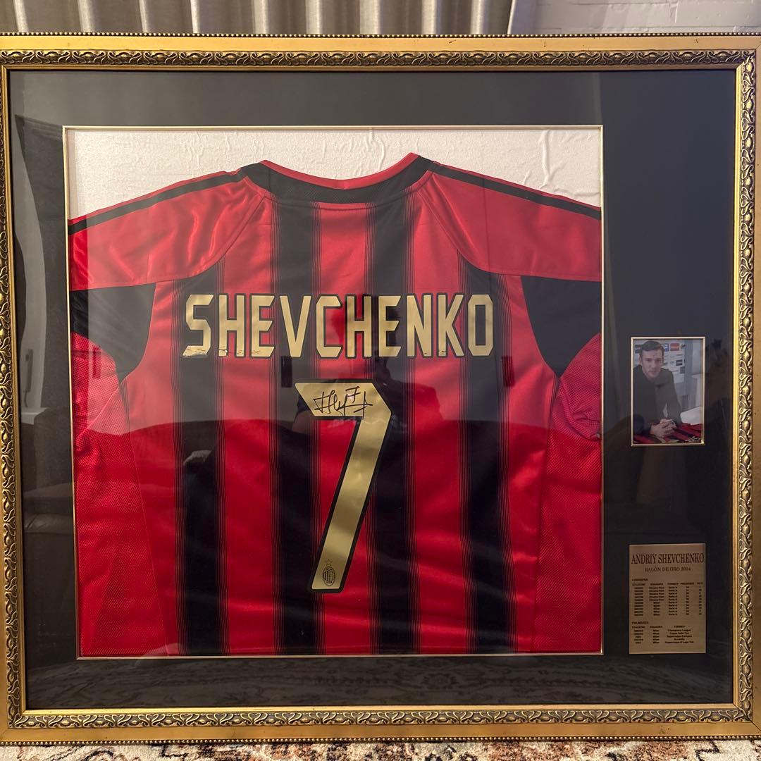 ACミラン シェフチェンコ サイン ユニフォーム バロンドール記念 100枚限定