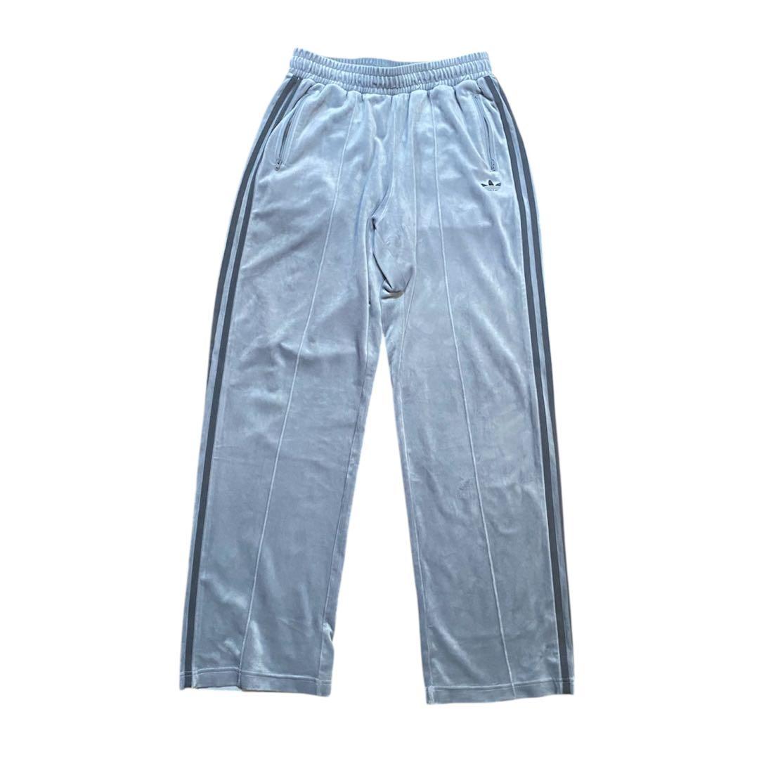adidas ベッケンバウアー ベロア トラックパンツ グレー ジャージ
