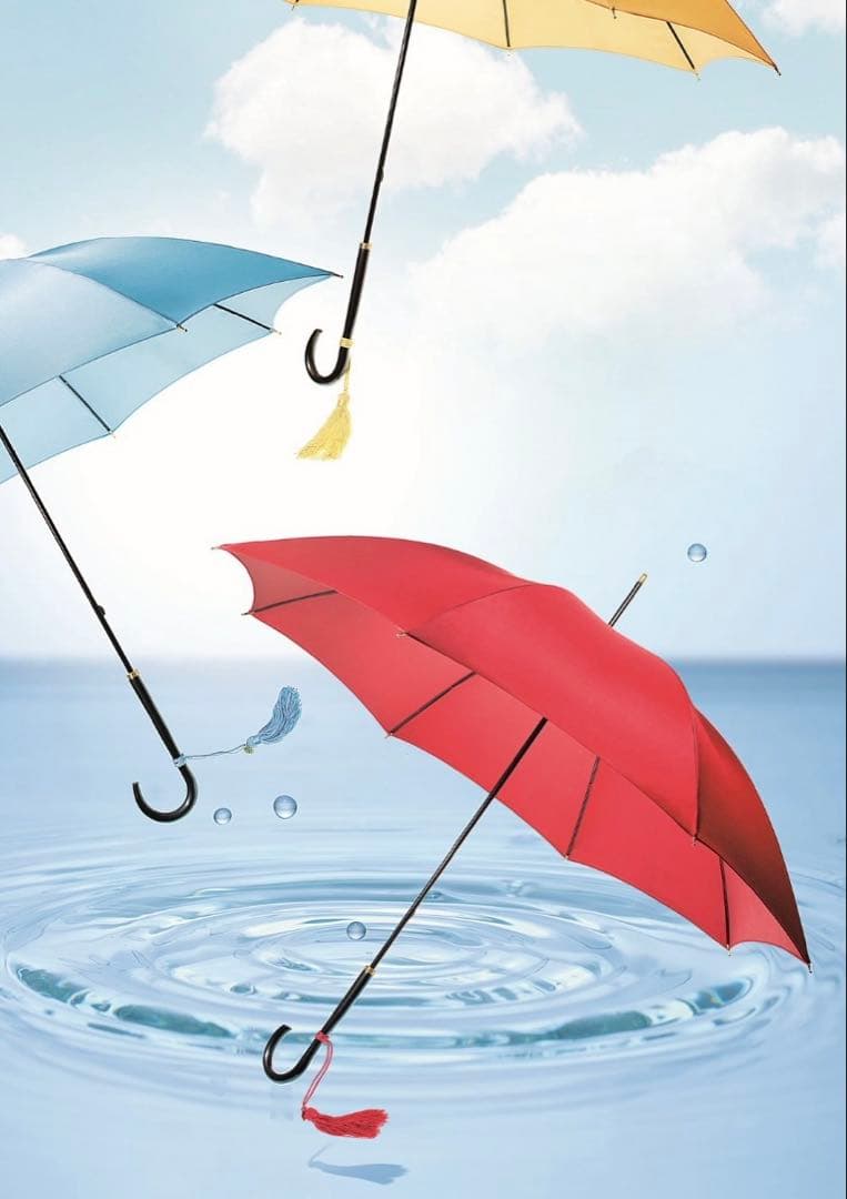 新品未使用●皇室御用達●前原光榮商店　別注長傘　長傘　赤