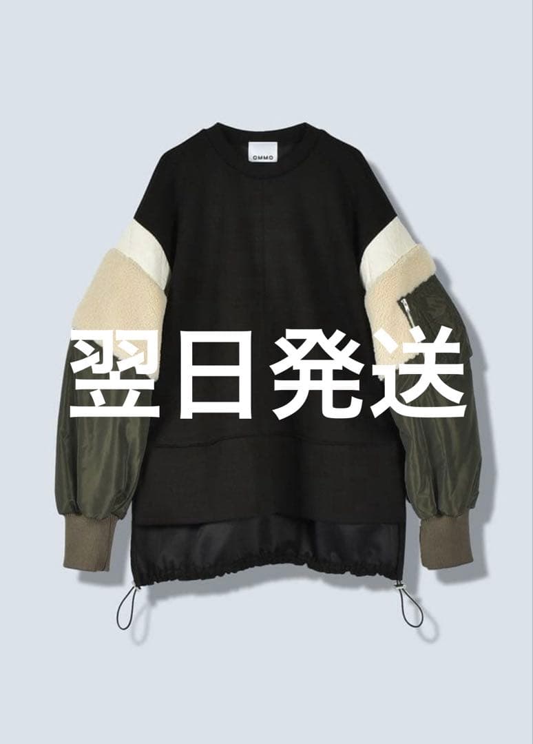 トップス OMMO BOA DOCKING MA-1 SLEEVE TOP