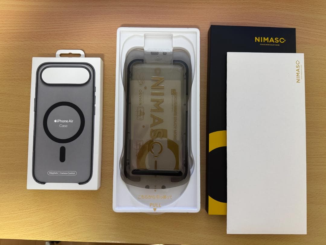 【新品】MagSafe対応 iPhone Airケース、NIMASO フィルム