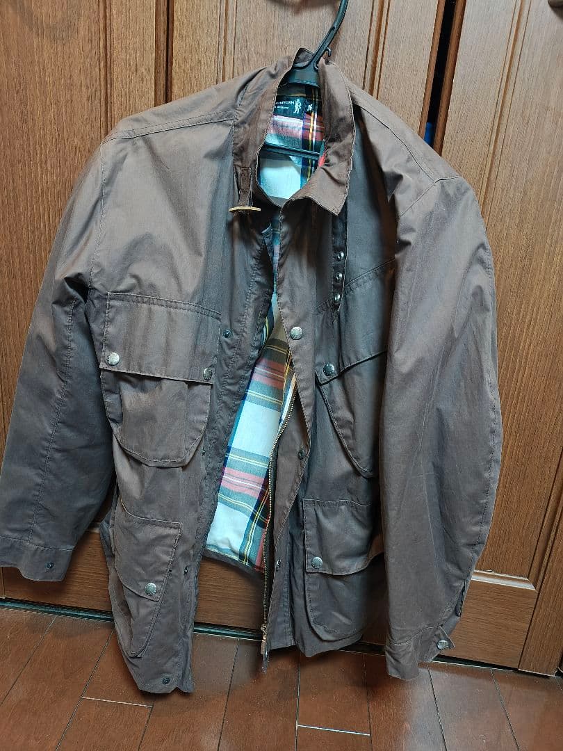 英国　スコットランド製　　MACKINTOSH / サファリ ジャケット 茶36