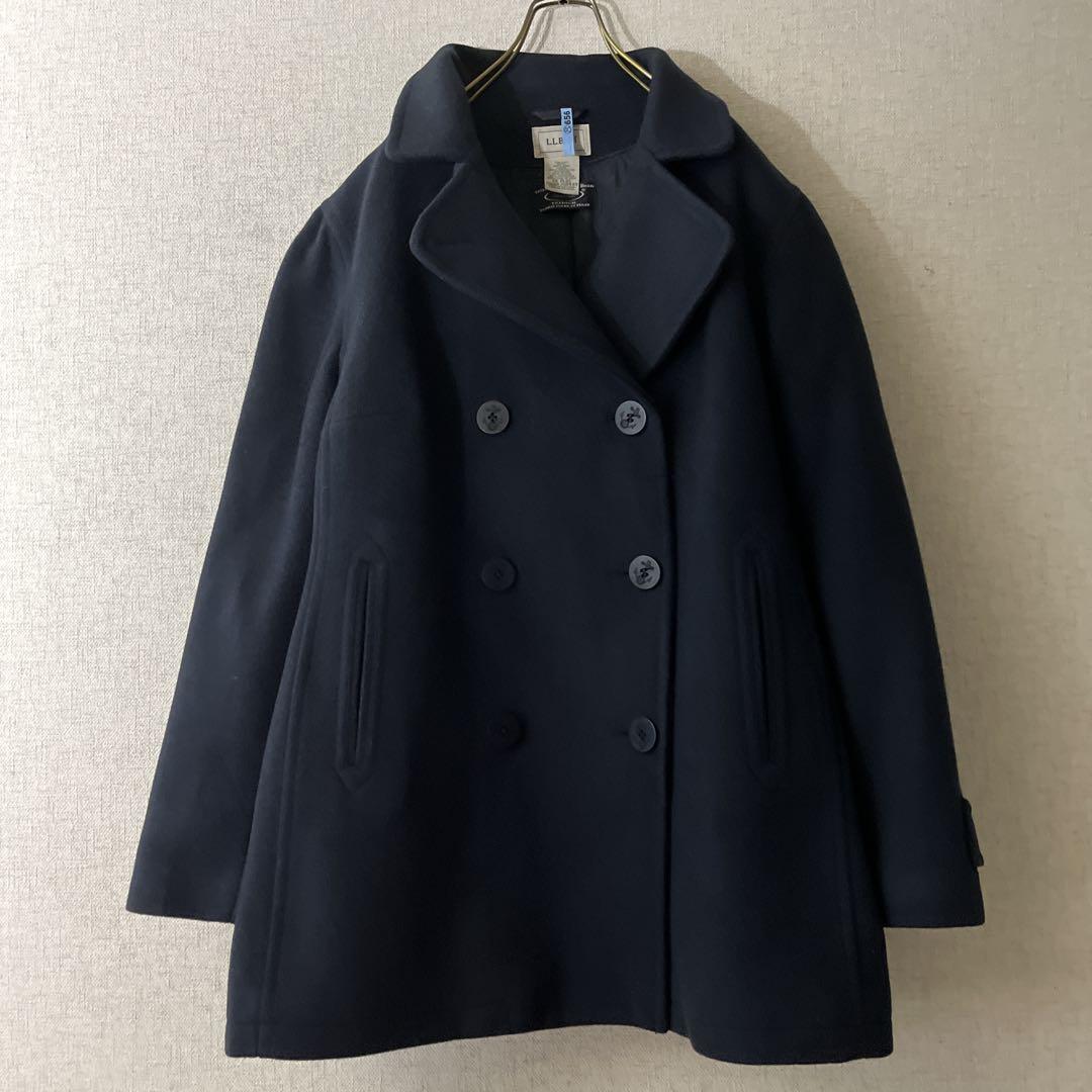 L.L.Beanエルエルビーン ピーコート ネイビー 中綿入りクリーニング済み.
