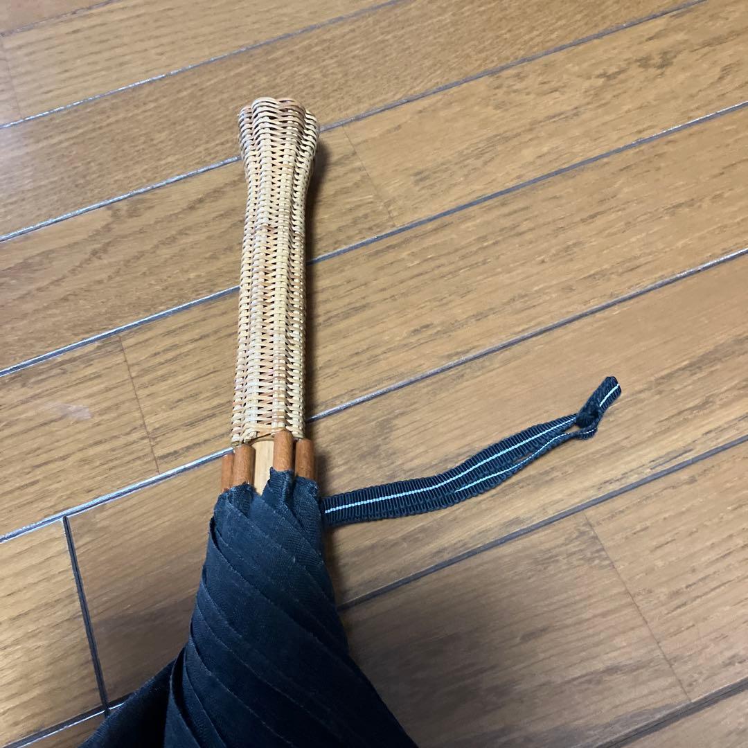 中川政七商店❤︎日傘【手織り麻・黒】