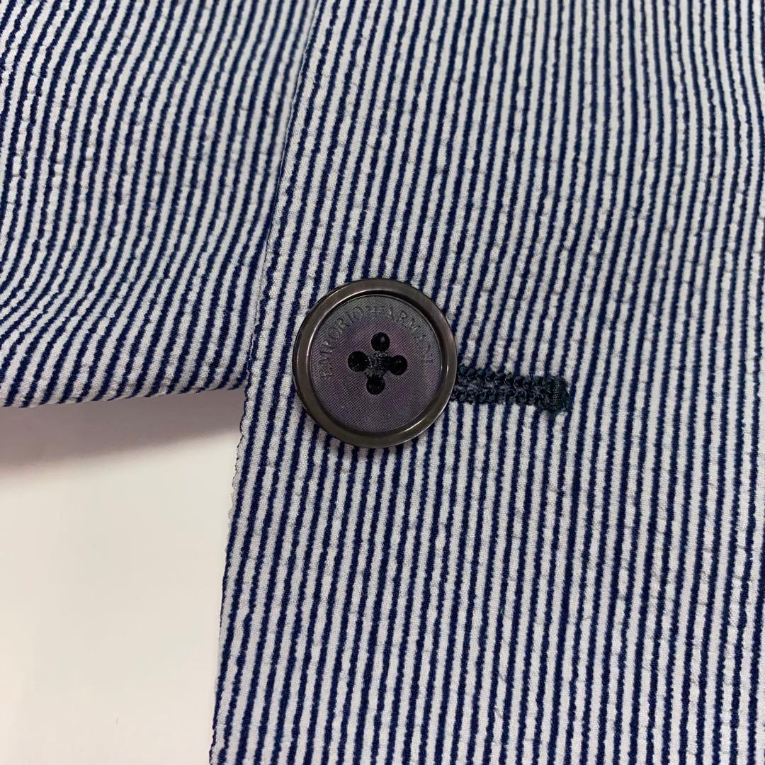 EMPORIO ARMANI シアサッカージャケット size52 ブルガリア製