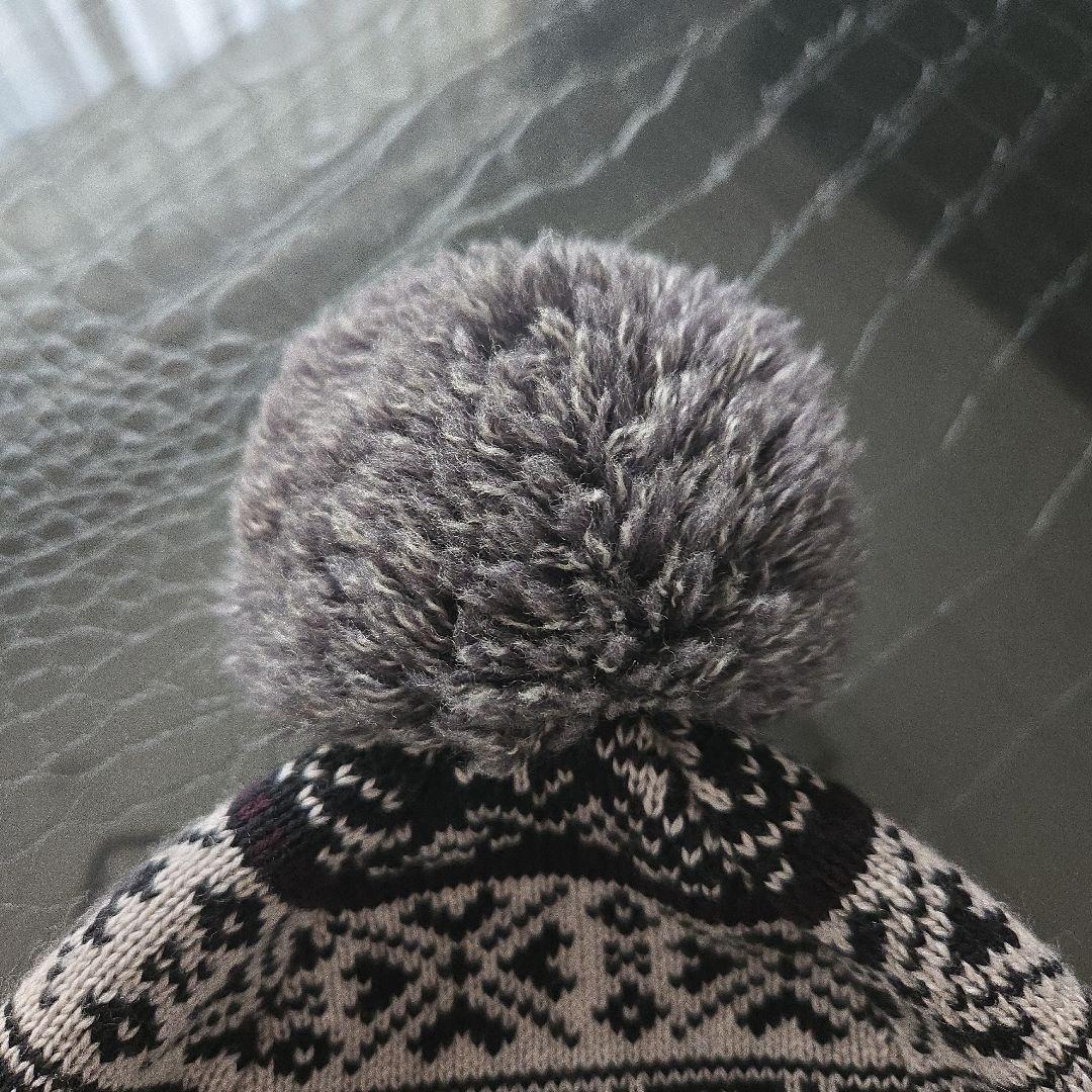 ルイヴィトン LVロゴ ダミエグラフィット ニット帽 ポンポン メンズライン