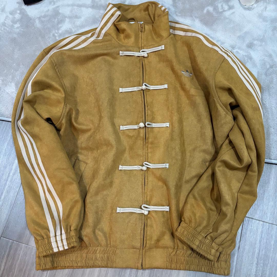 海外限定アディダス巳年 トラック スエード ジャケット マスタードイエロー L
