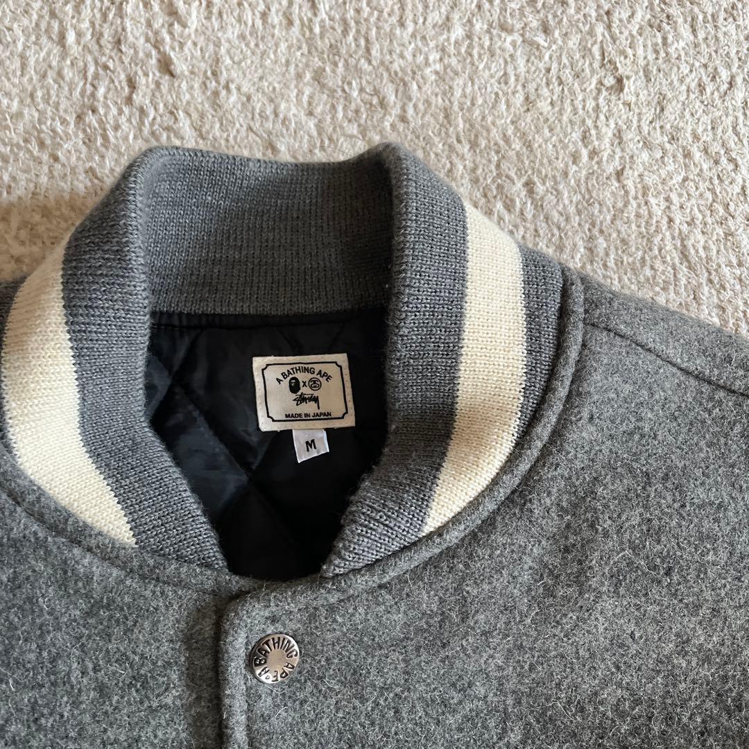 【希少限定コラボ】APE×STUSSY 2011SSコラボスタジャン M