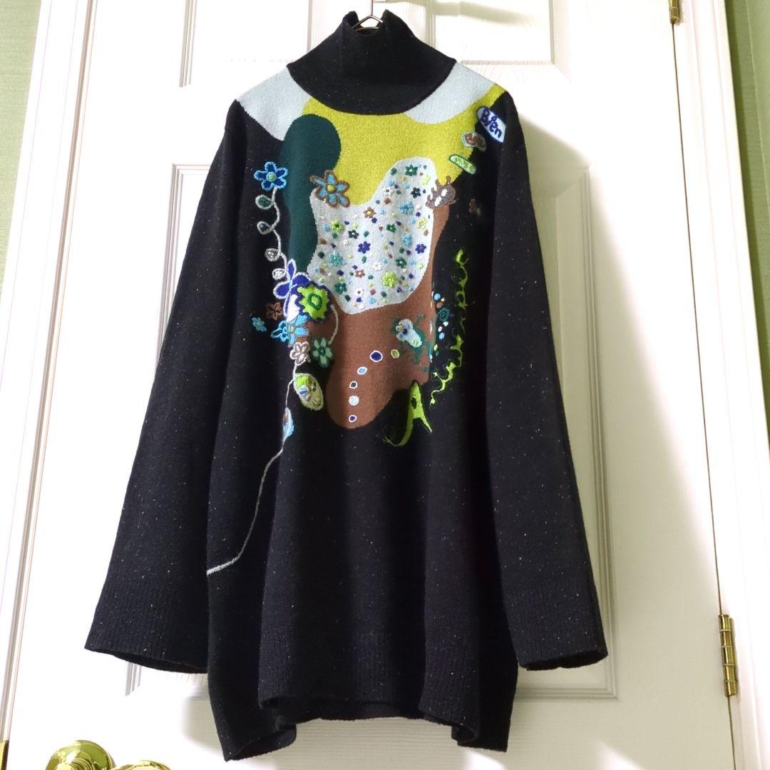 TOKUKO 1er VOL　トクコ　ニット チュニック　動物　お花　刺繍