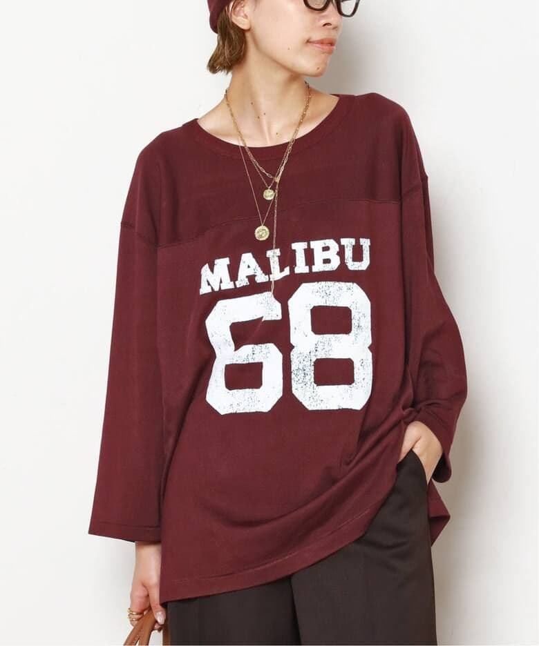 【athletic wear MASON】別注レーヨンフットボールTシャツ