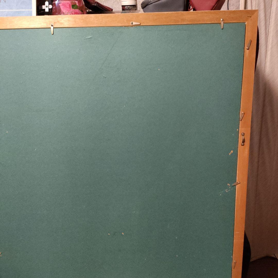 【９月特価】額入り絵画　ゴッホ「花瓶のバラ」大きな作品　名画　額縁　美術館で購入