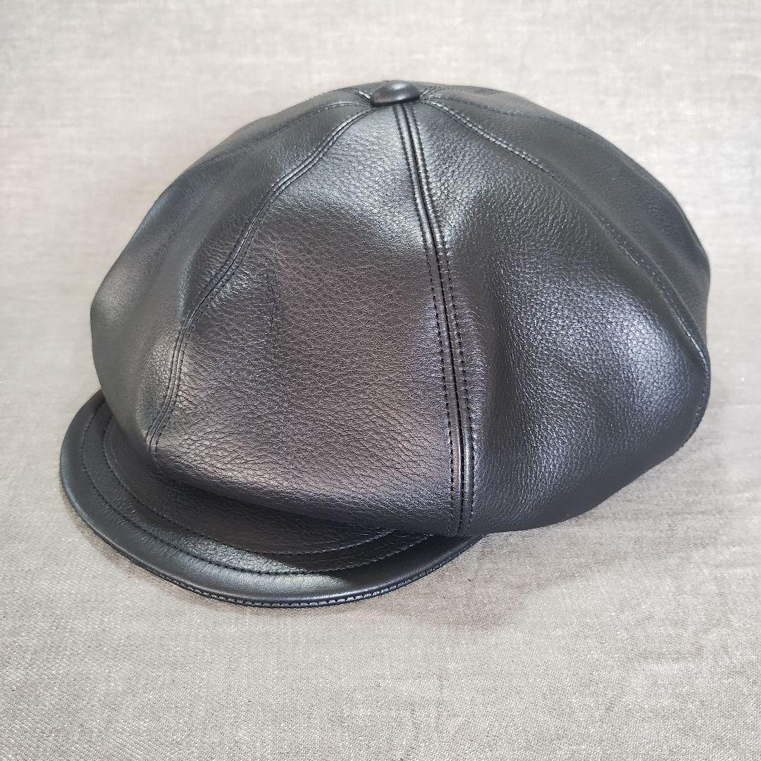 【SALE】牛本革　レザーキャスケット　M〜LLサイズ