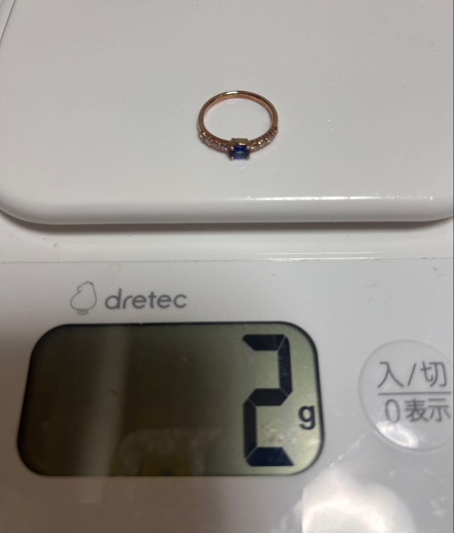 VERITE ベリテ ロイヤルブルーサファイヤリング 9号 K18