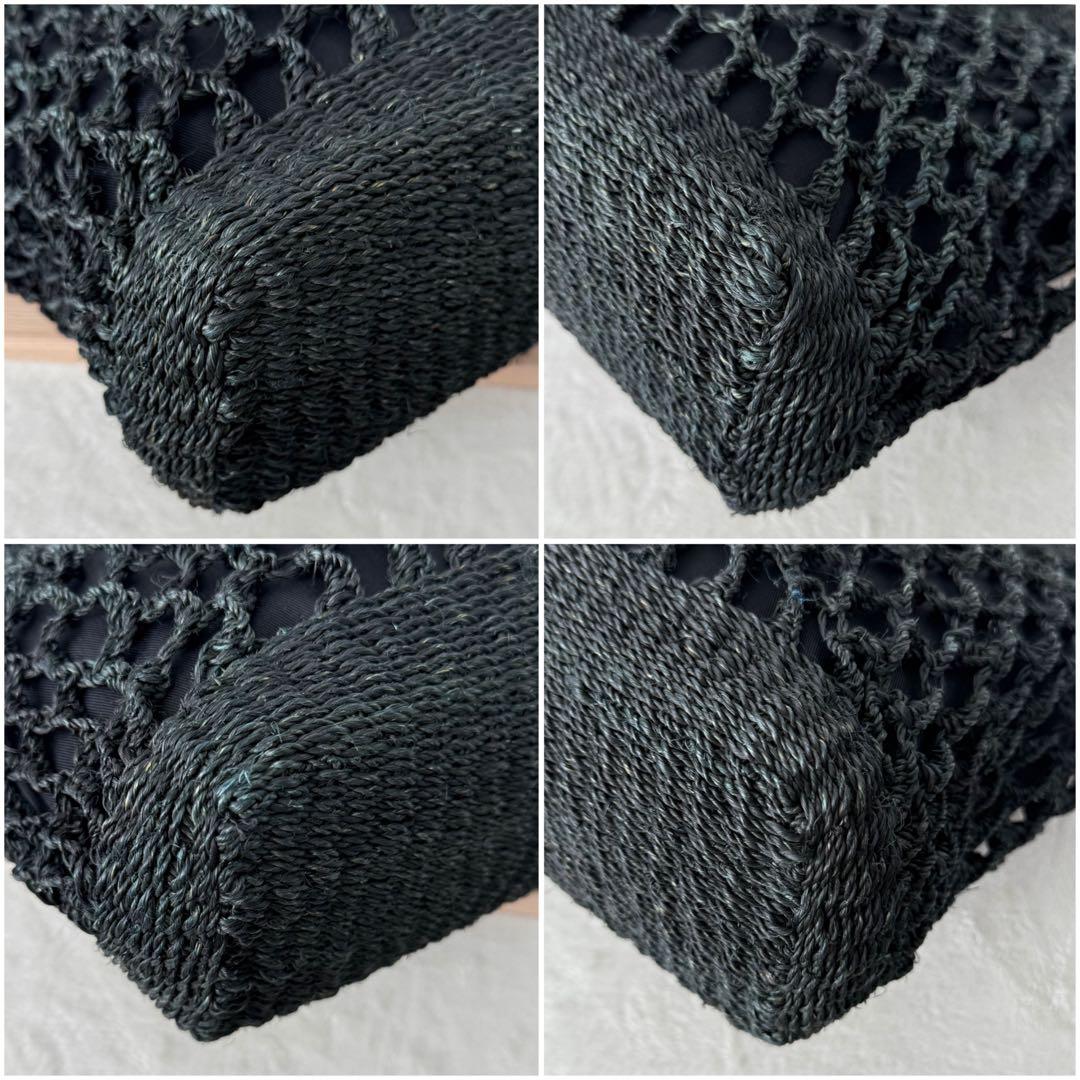 【極美品✨️】HELEN KAMINSKI かごバッグ トートバッグ ブラック