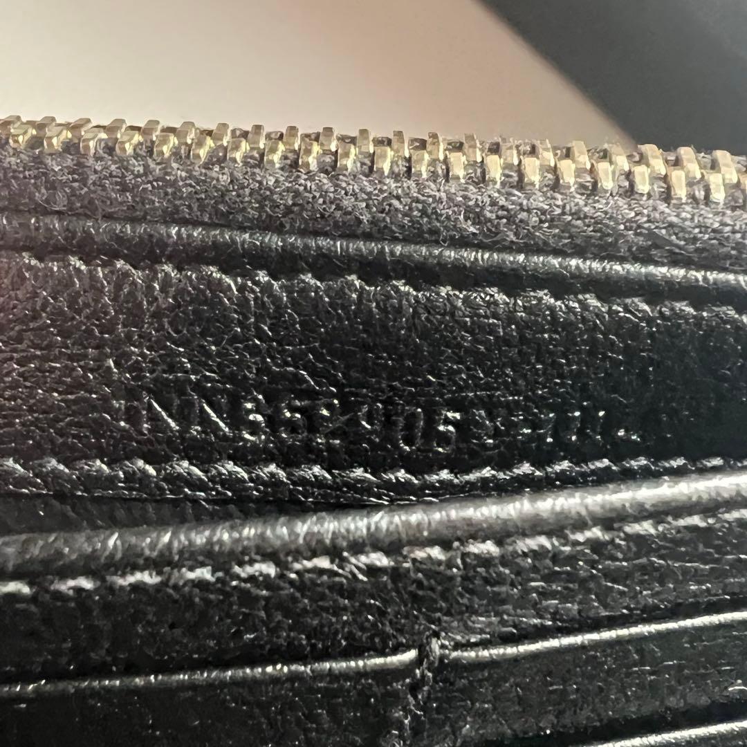 61 極上美品 SAINTLAURENT イヴサンローラン 2つ折り 長財布