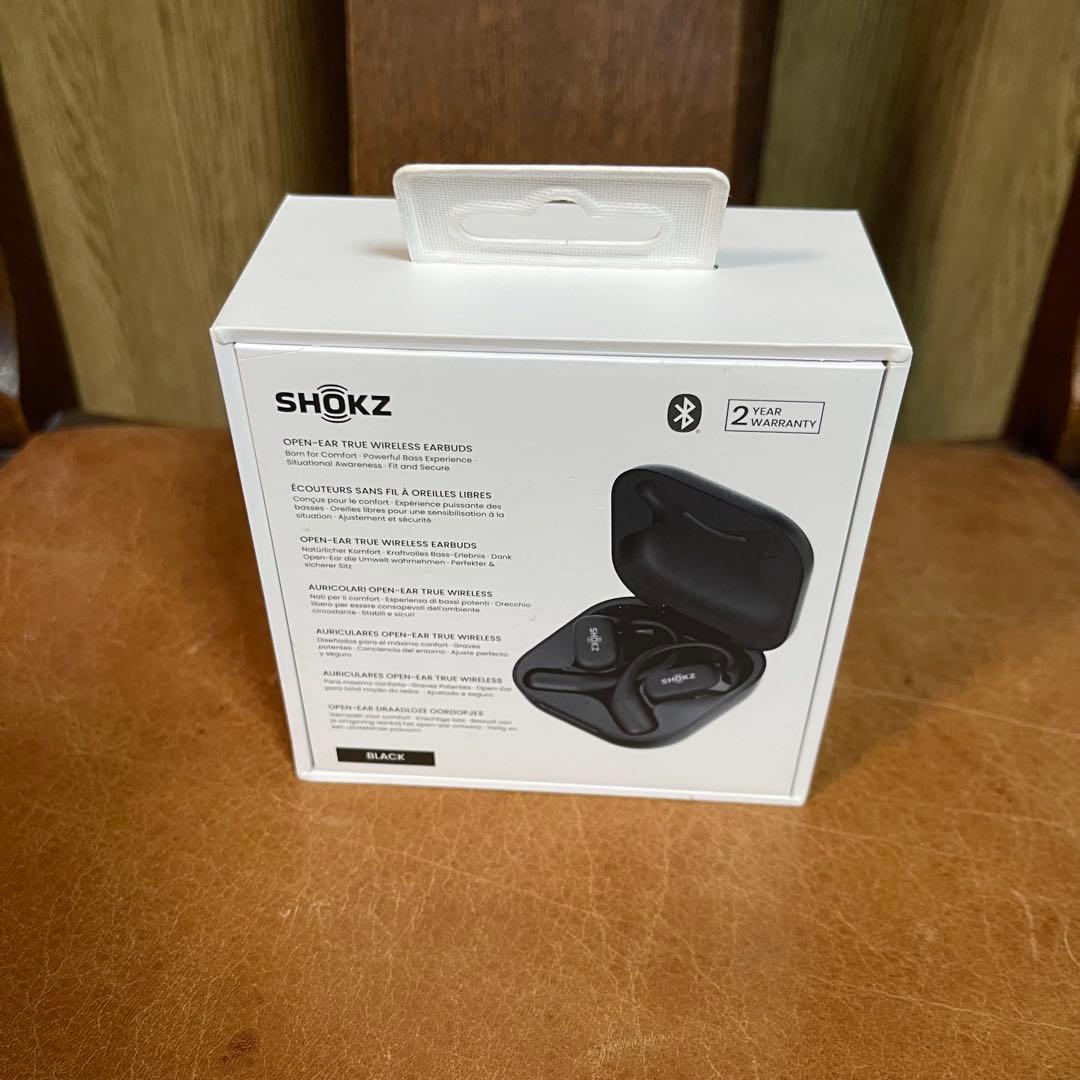 【SHOKZ】極美品 完全ワイヤレスイヤホン OpenFit ブラック