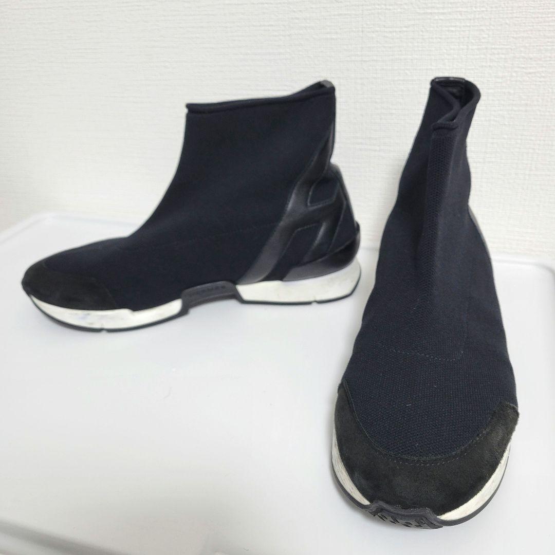 HERMES Hマークソックススニーカー36 使用感・難あり エルメス