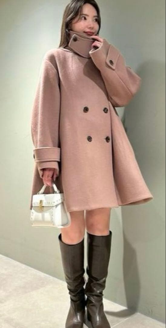 完売品　正規品新作セルフォード　Aラインウールミドルコート