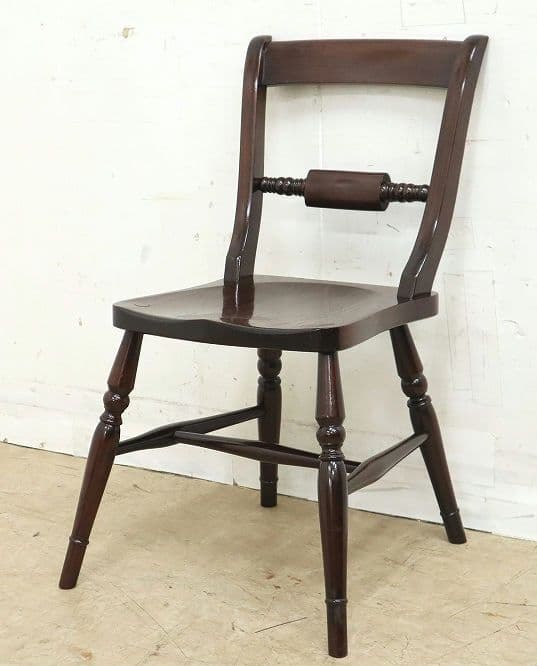 【九州民芸家具】B型 ワイコムチェア②・椅子◆ミズメザクラ材無垢・和モダン