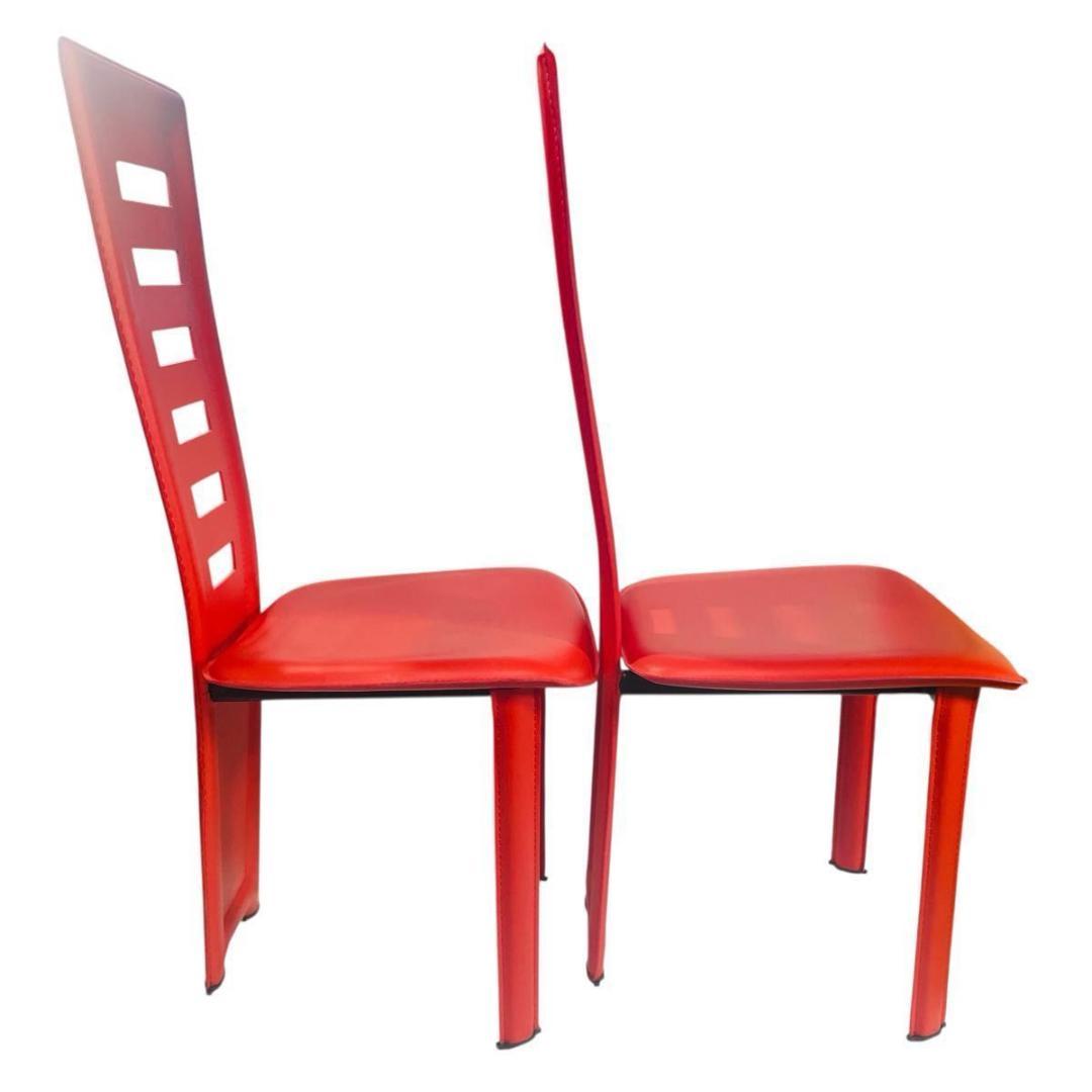 【廃盤・2脚セット】IDC大塚家具「ハイバックチェア」ミッドセンチュリー モダン