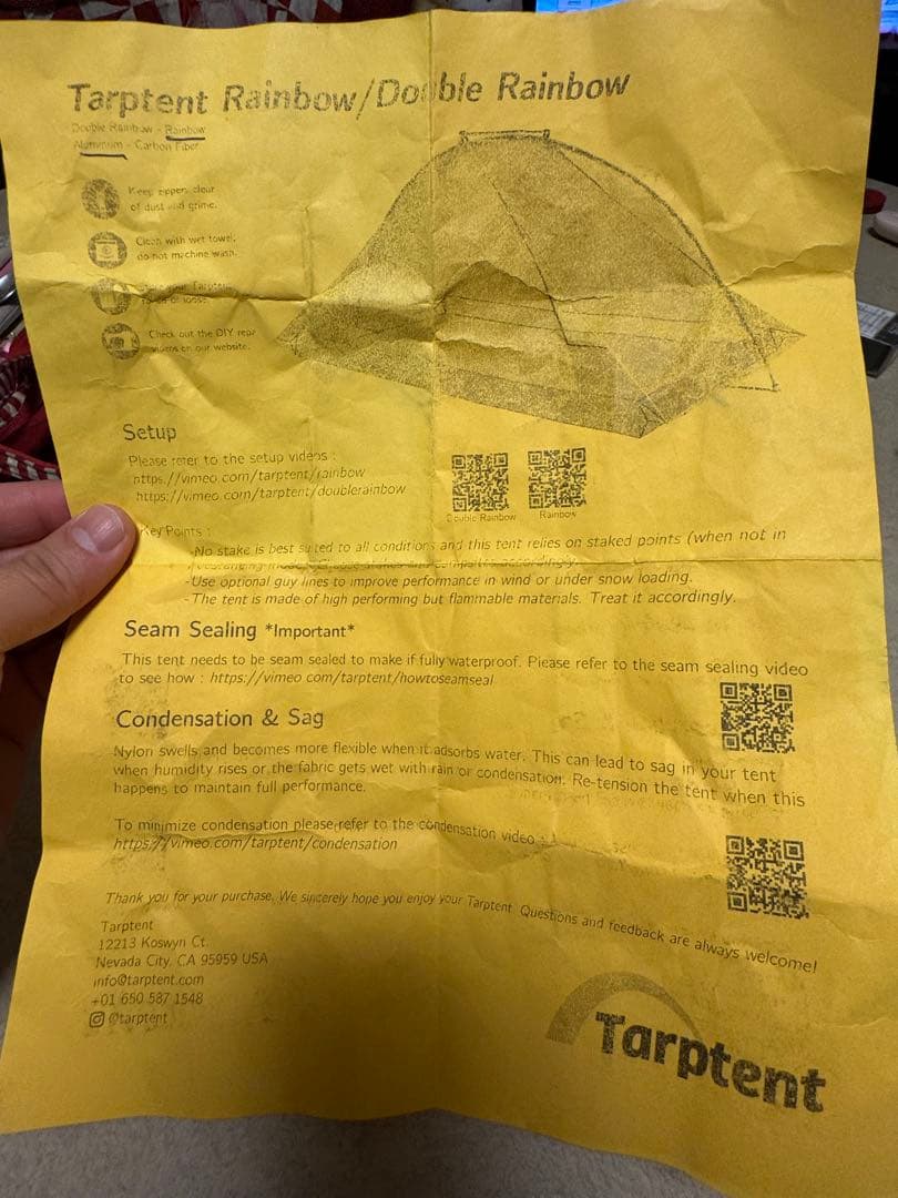 Tarptent ICON SERIES キャンプテント