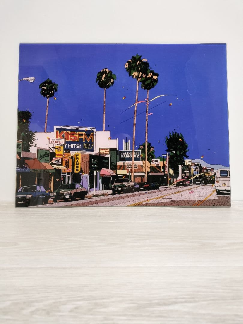 鈴木英人 ガラス製 壁掛け ガラスアート ピクチャー BAYFLOW コラボ