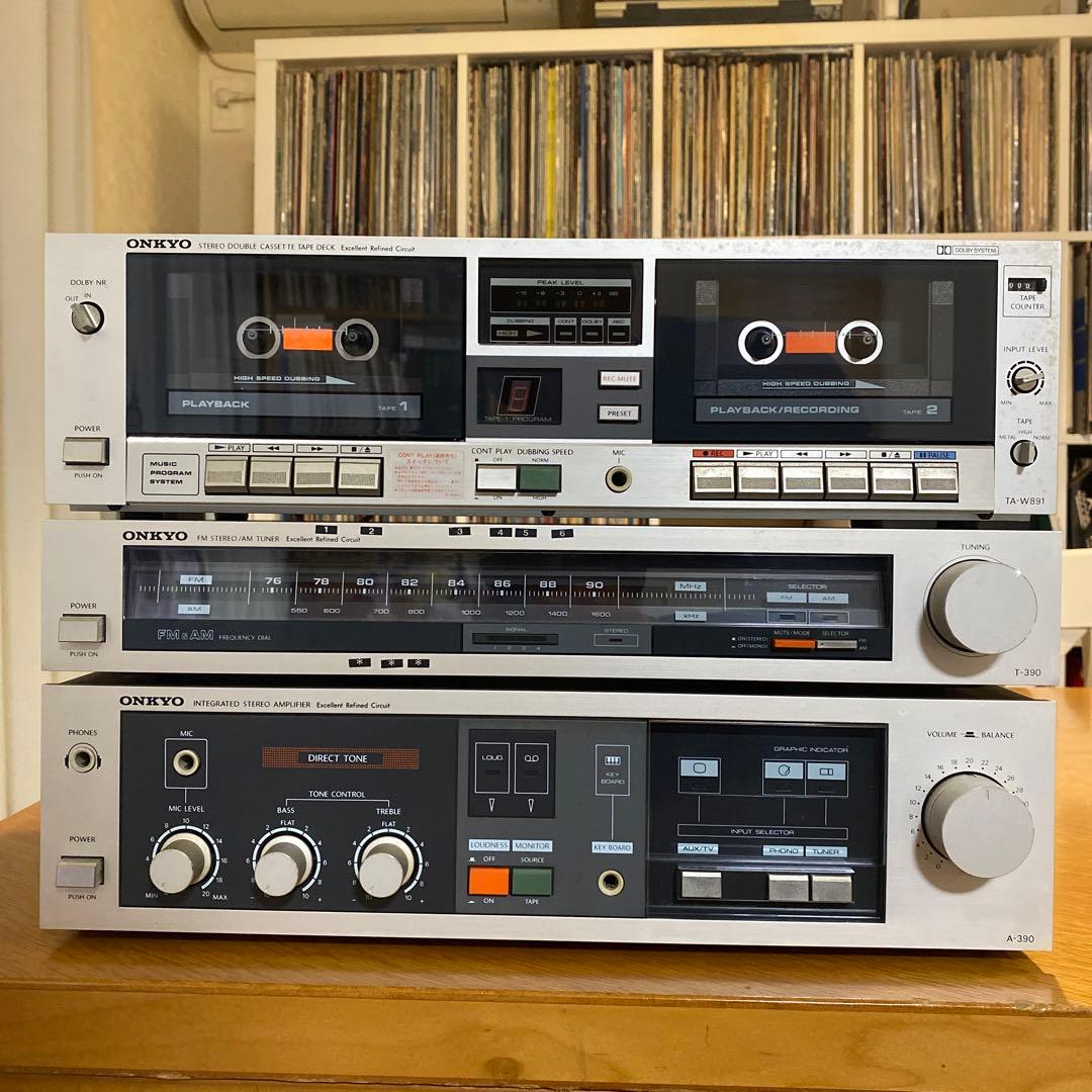 ONKYO オンキョー　カセットデッキ　チューナ　アンプ　TA-891 390